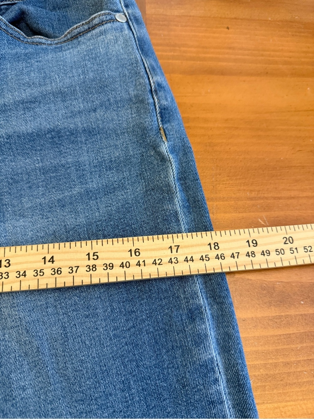 Quince High Rise Kick Flare Denim Jeans 30/28 Med Wash Everyday Countrycore - Picture 10 of 10